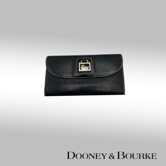 Dooney & Bourke Dillen Wallet – Black Leather *Clearance Rack* - Picture 1 of 10